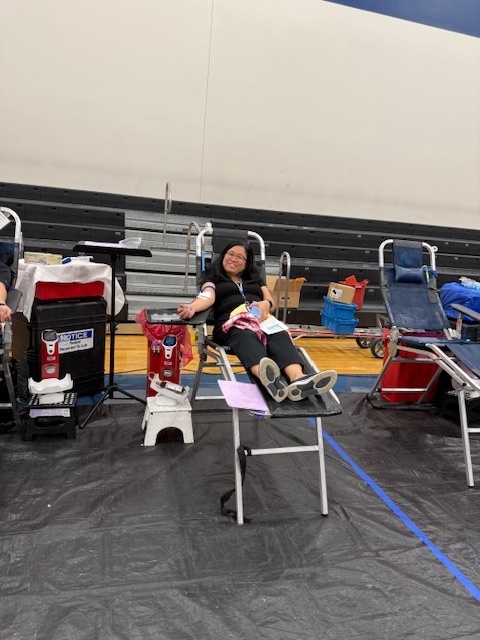 person donating blood