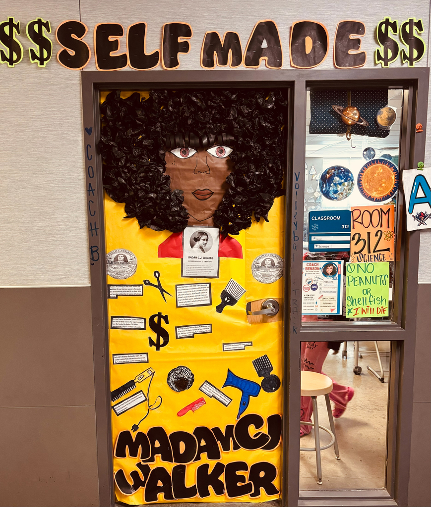 Madam CJ Walker Black History Door 