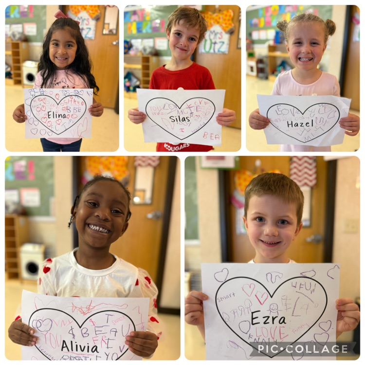 students displayed their notes of kindness