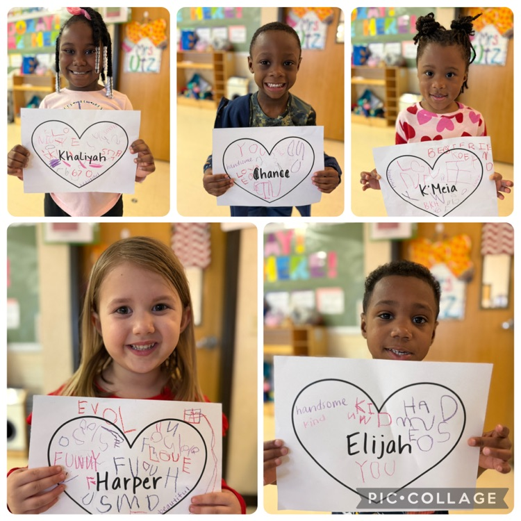 Students displaying their notes