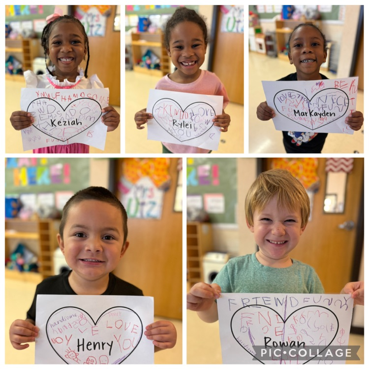 Students displaying their notes of kindness