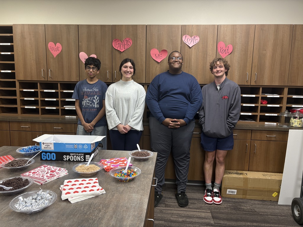 Tyler Legacy senior Student Council standing with ice cream