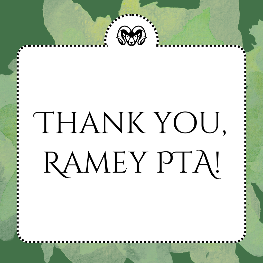 Thank you, Ramey PTA!