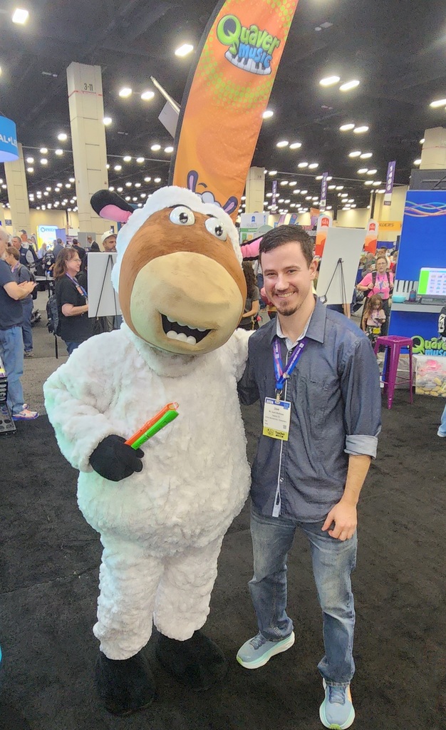 Music Teacher and Perry the Sheep.