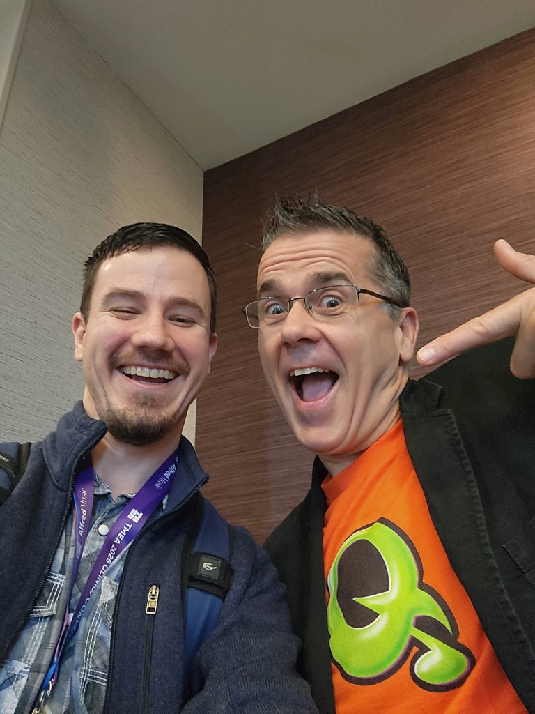 Teacher with QuaverED Founder.