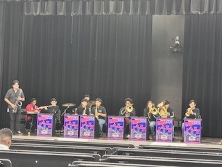 BMS Band playing at the Black History Program