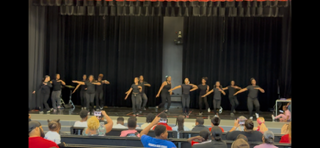 BMS Step team performing at the Black History Program