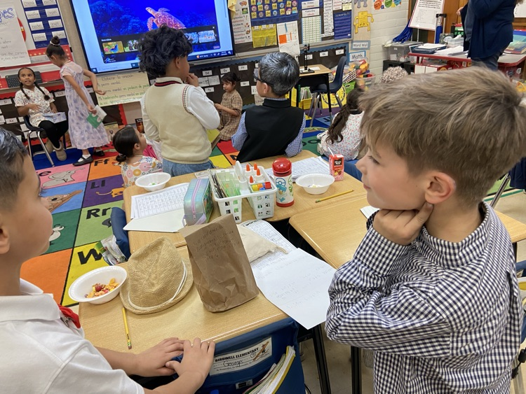 students dressed as old people