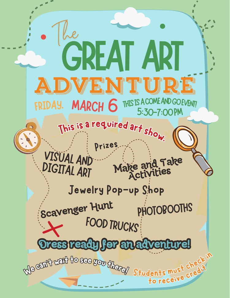 Elementary Art Show is THIS FRIDAY! 