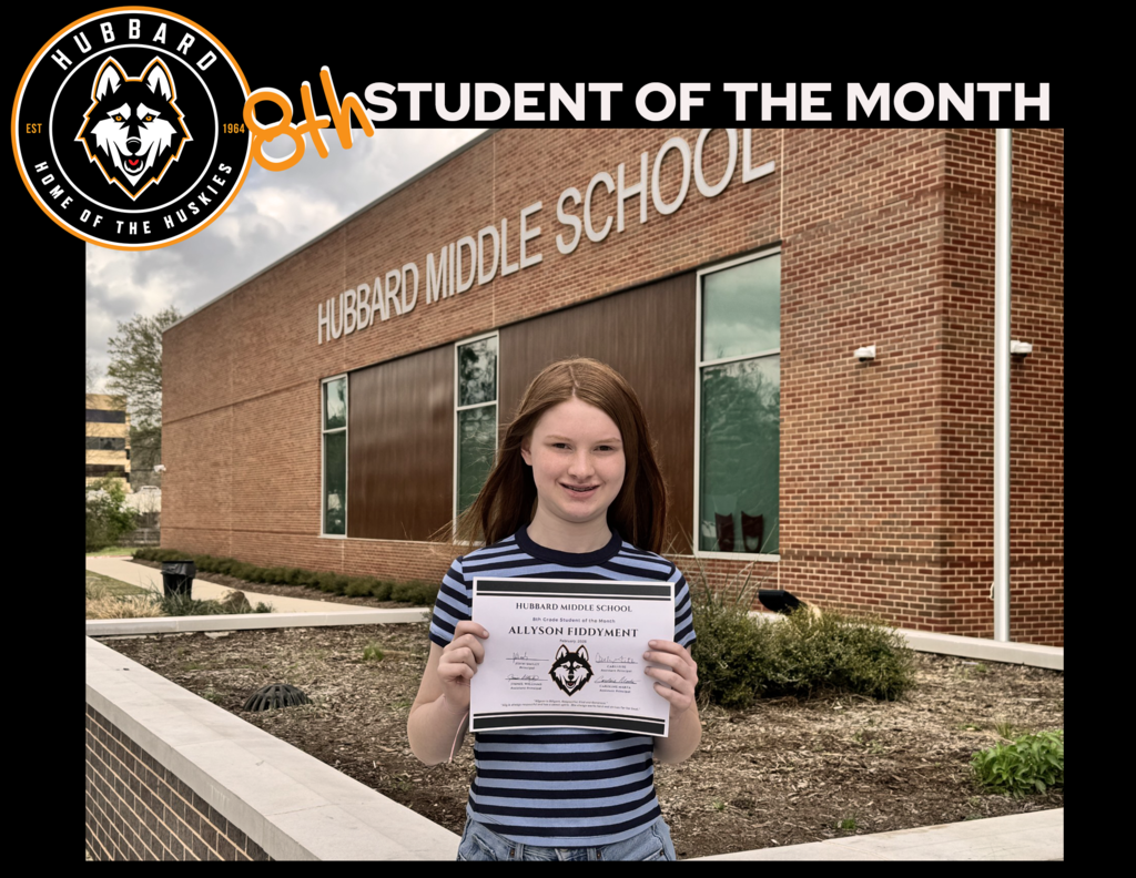 8th grade Student of the Month