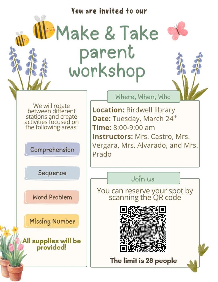 make and take flyer