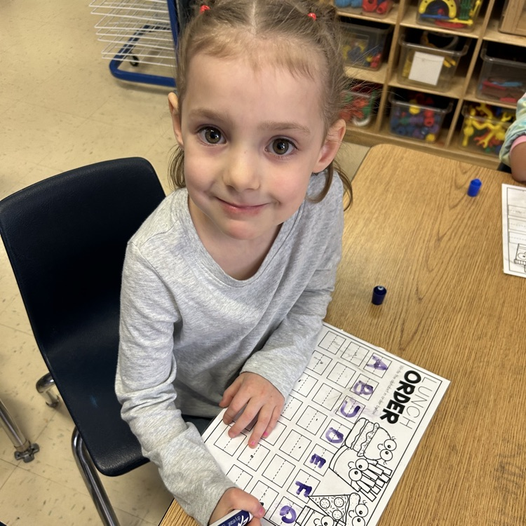 Students working on letter writing