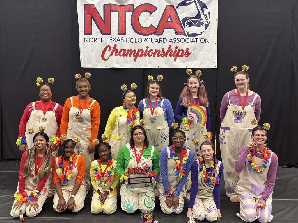 Tyler legacy red colorguard with their 2nd place win