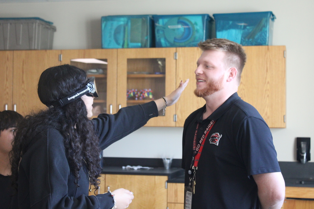 Tyler Legacy forensic science classes during a presentation from a state trooper