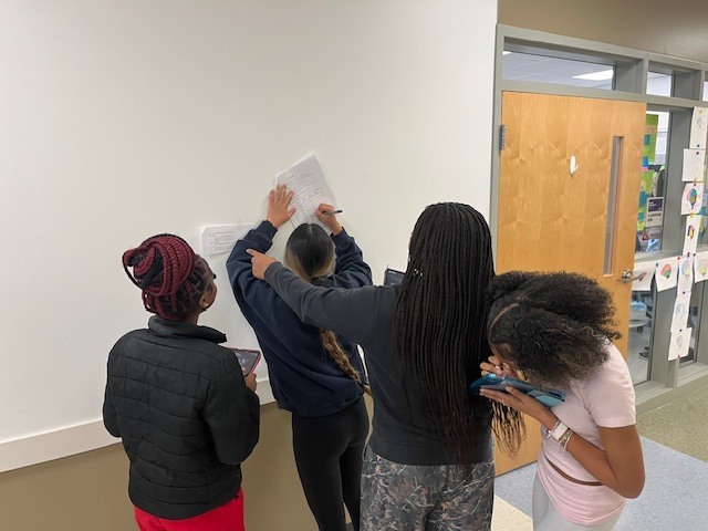 Tyler ISD Career & Technology Center students learning about the lymphatic system.