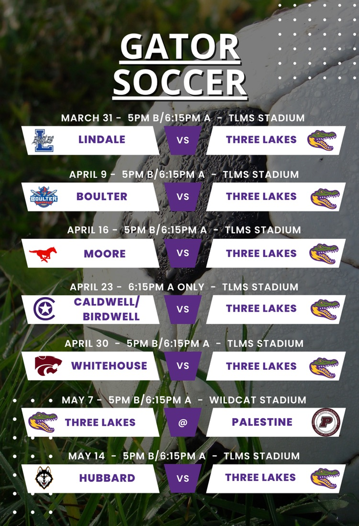 boys soccer schedule