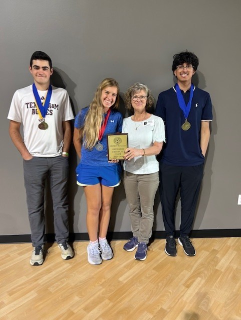 Tyler Legacy's Computer Science UIL team with their awards