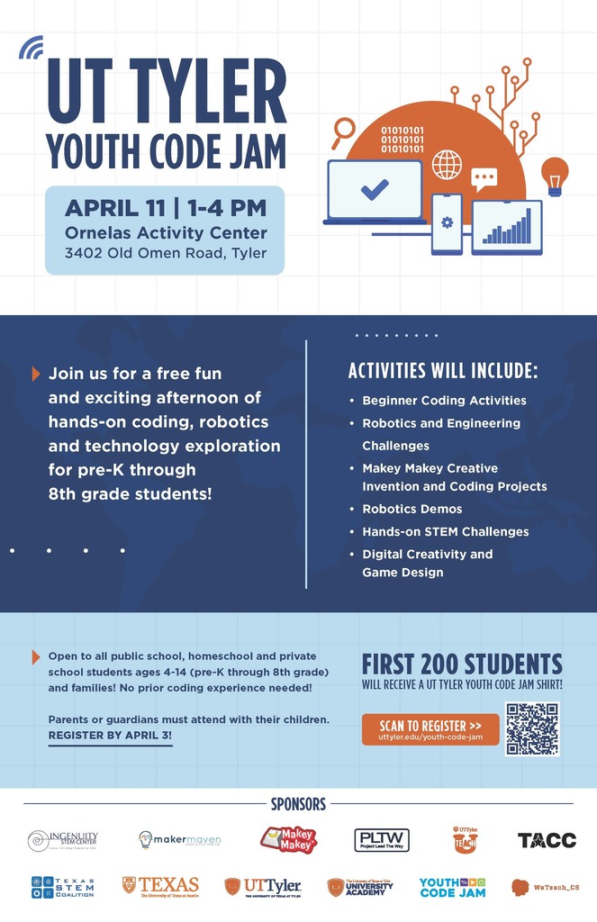 UT Tyler Youth Code Jam