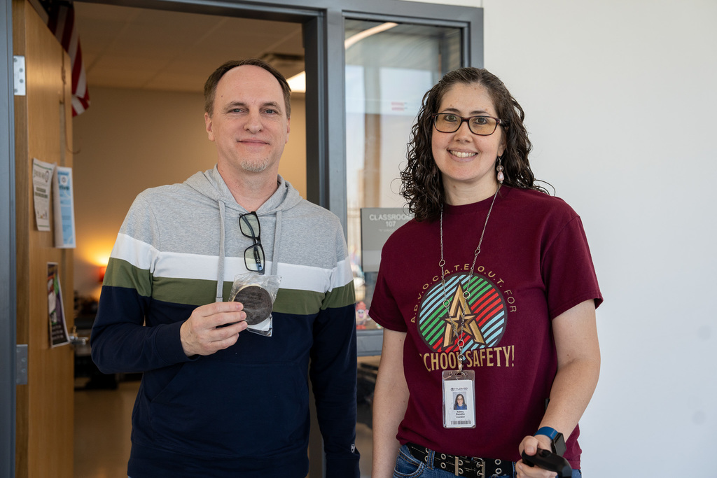 ECHS staff receive sweet treats from Freddy's Frozen Custard and Steakburgers!