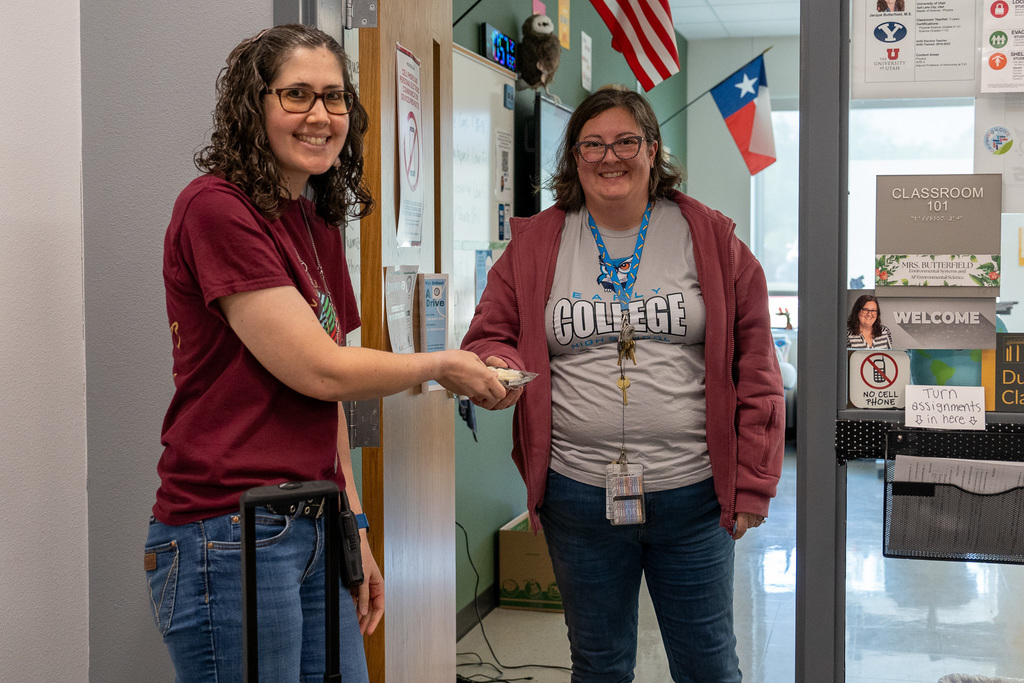 ECHS staff receive sweet treats from Freddy's Frozen Custard and Steakburgers!