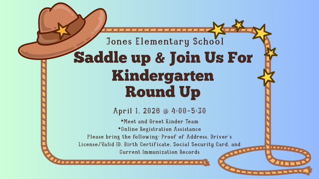 Kindergarten Round Up April 1 