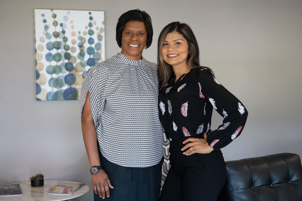 Tyler ISD Paraprofessionals smile during appreciation day.