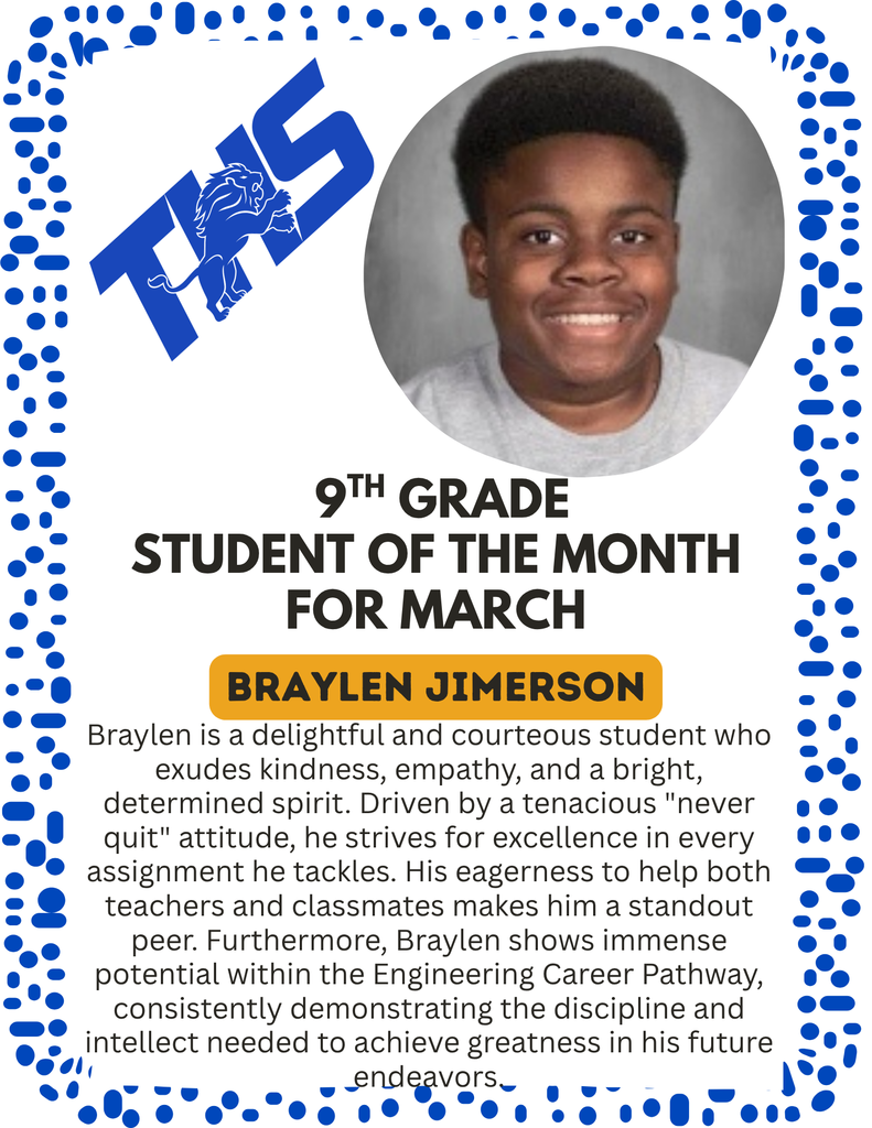 9th Grade Student of the Month