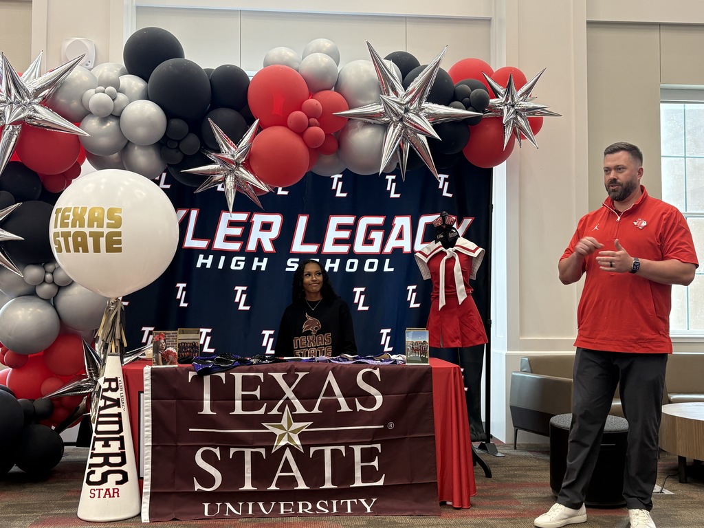Tyler Legacy's Star Johnson at her collegiate signing 