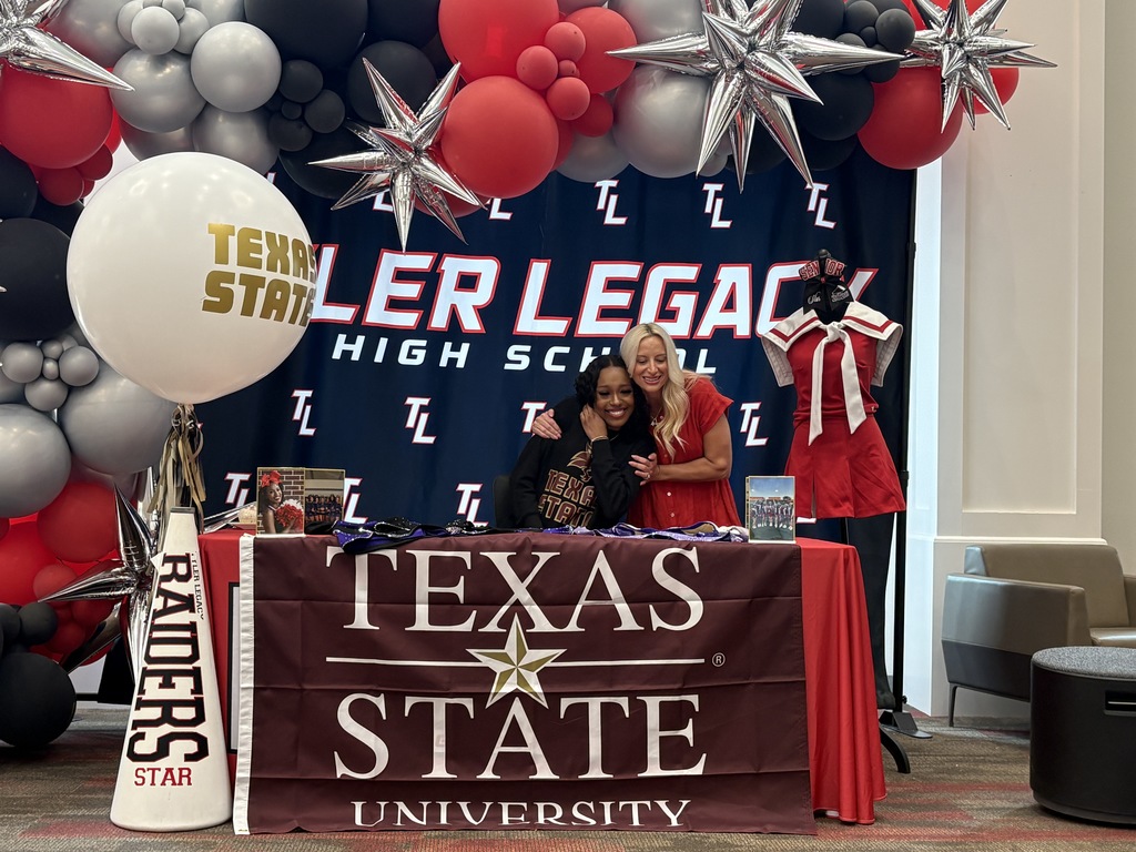 Tyler Legacy's Star Johnson at her collegiate signing 