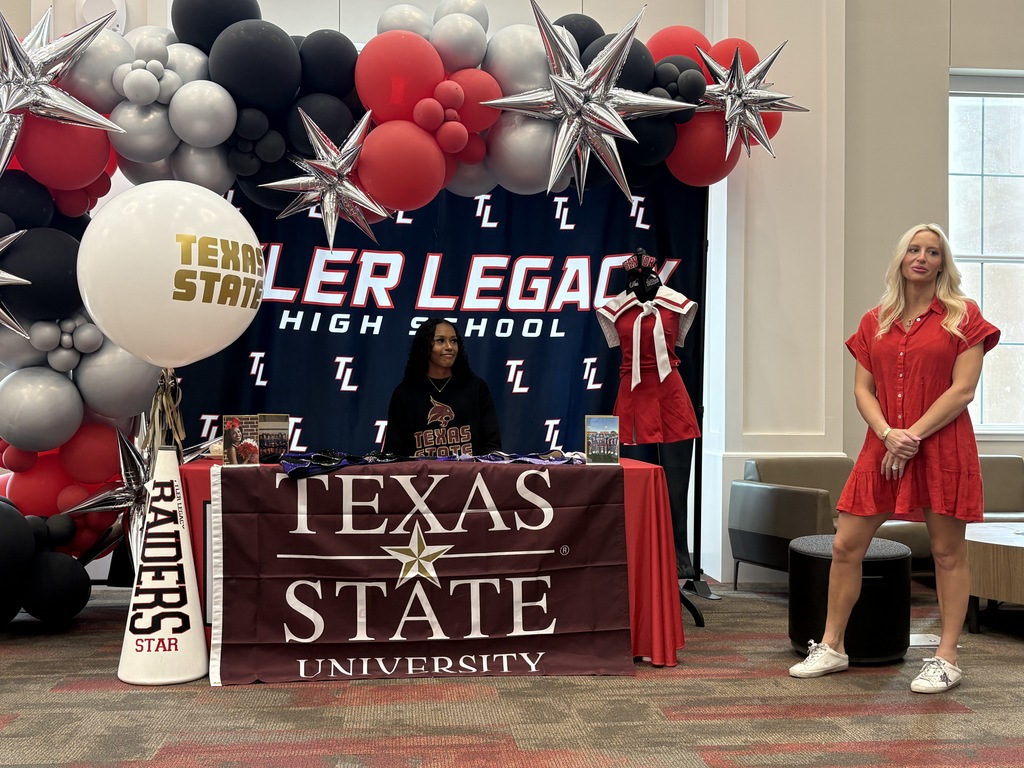 Tyler Legacy's Star Johnson at her collegiate signing 