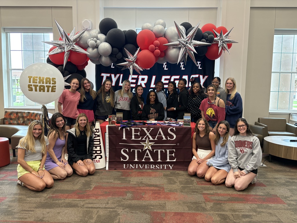 Tyler Legacy's Star Johnson at her collegiate signing 