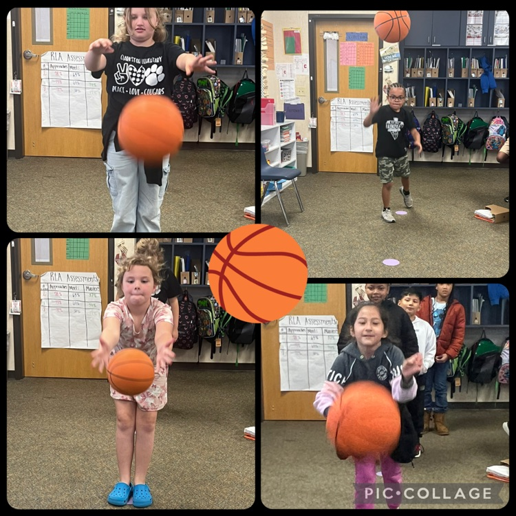 students playing trashketball. throwing basketball into trash can