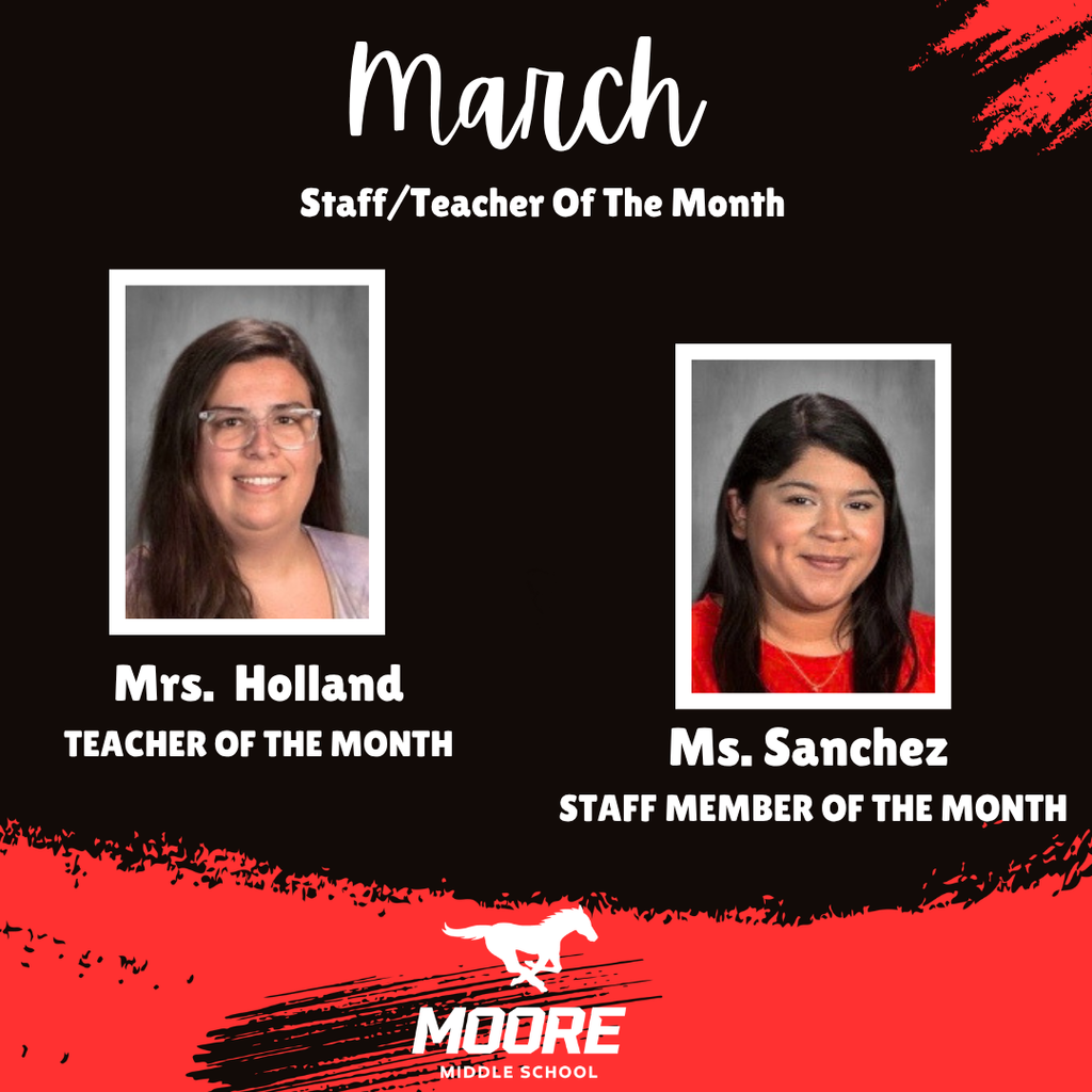 Teacher & Staff Member of the Month