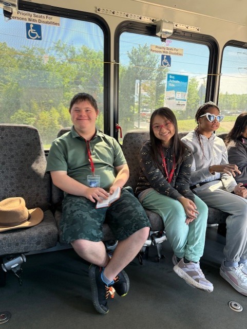 Mrs. Baldwin's students on Tyler transit