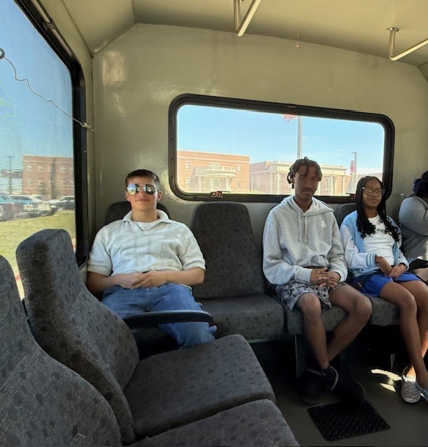 Mrs. Baldwin's students on Tyler transit