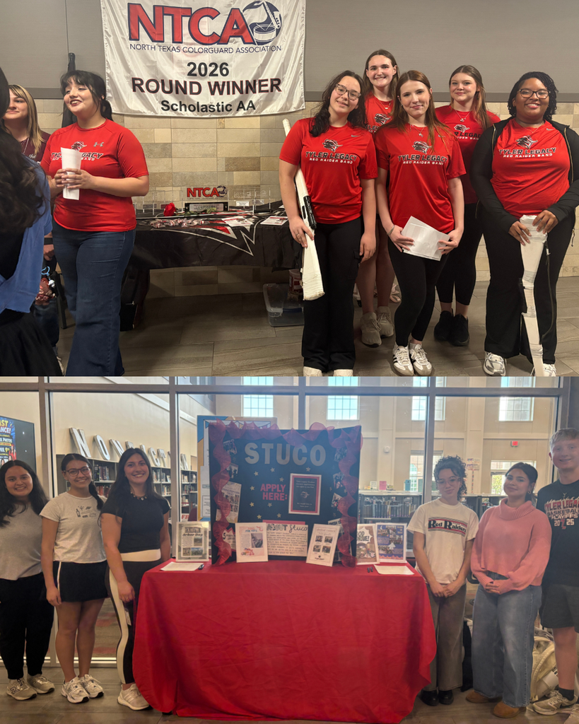 Tyler Legacy ColorGuard and Student Council at 8th grade preview night