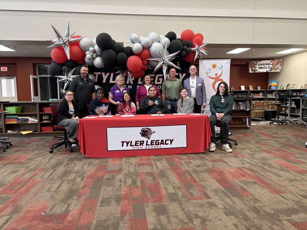 Tyler Legacy student at their 18+ signing