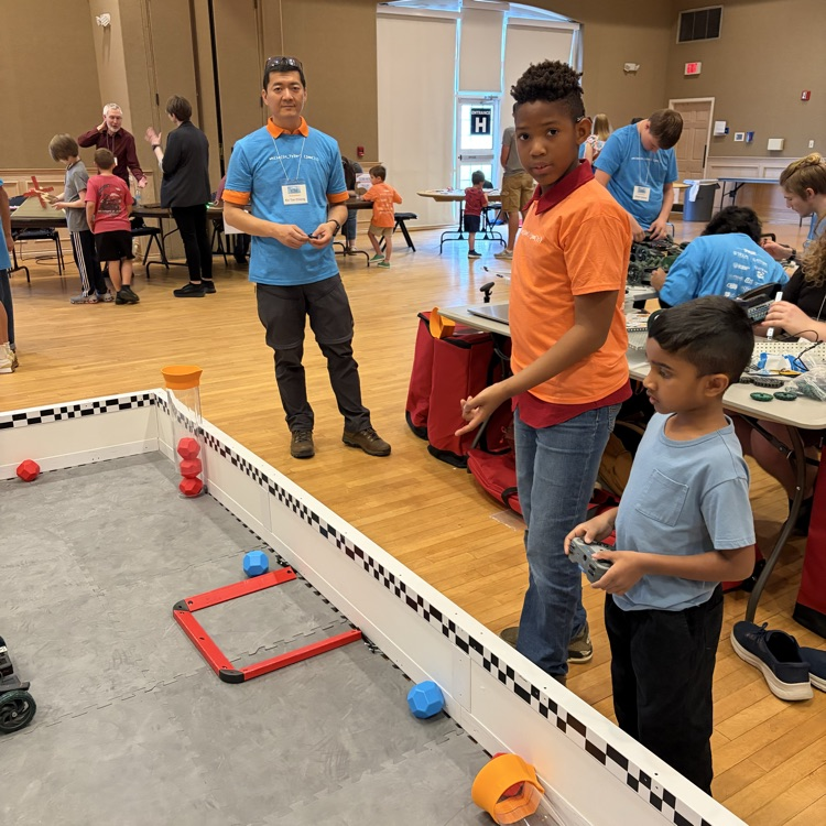 Student coding BattleBots