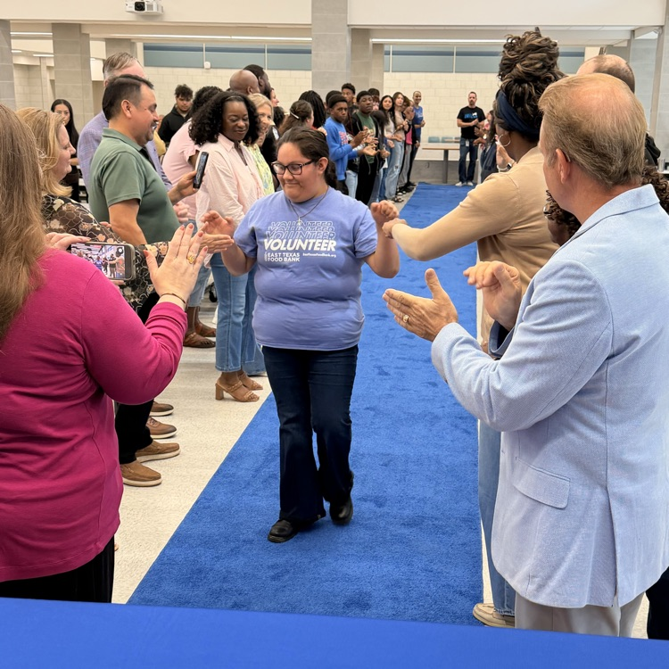 students  waling blue table