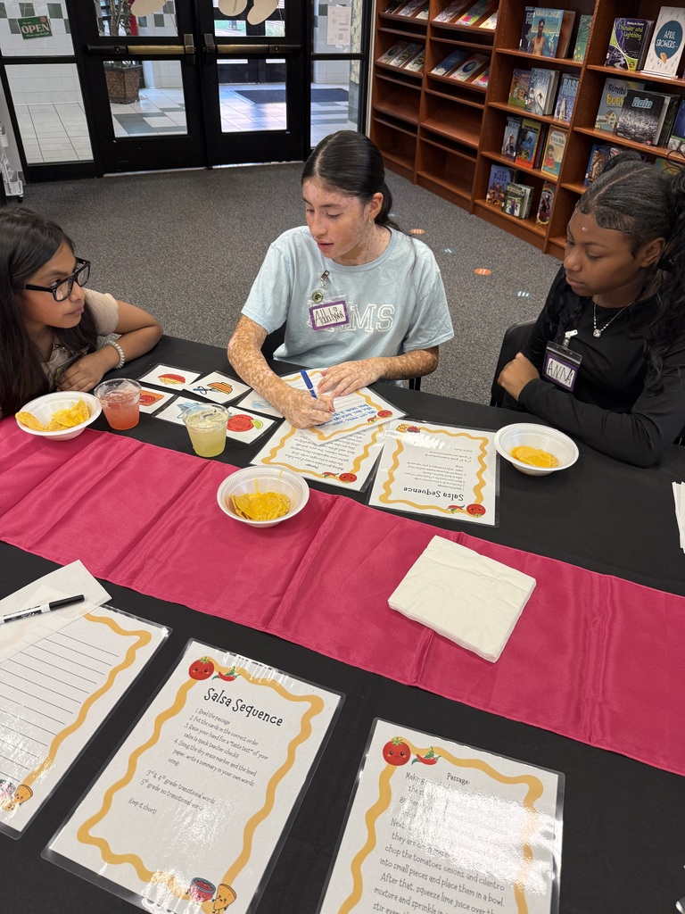 Students practicing sequencing