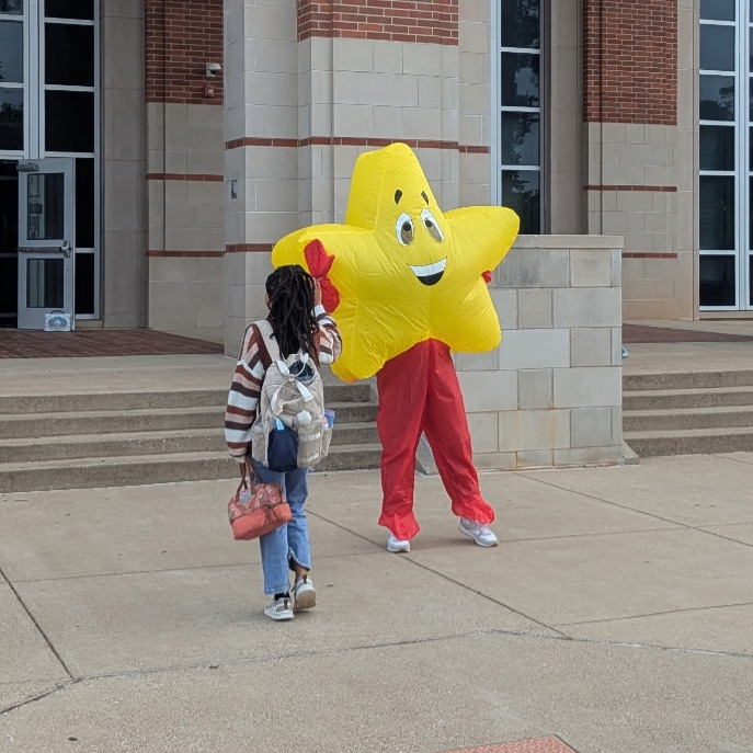 Mr. Davis in costume 