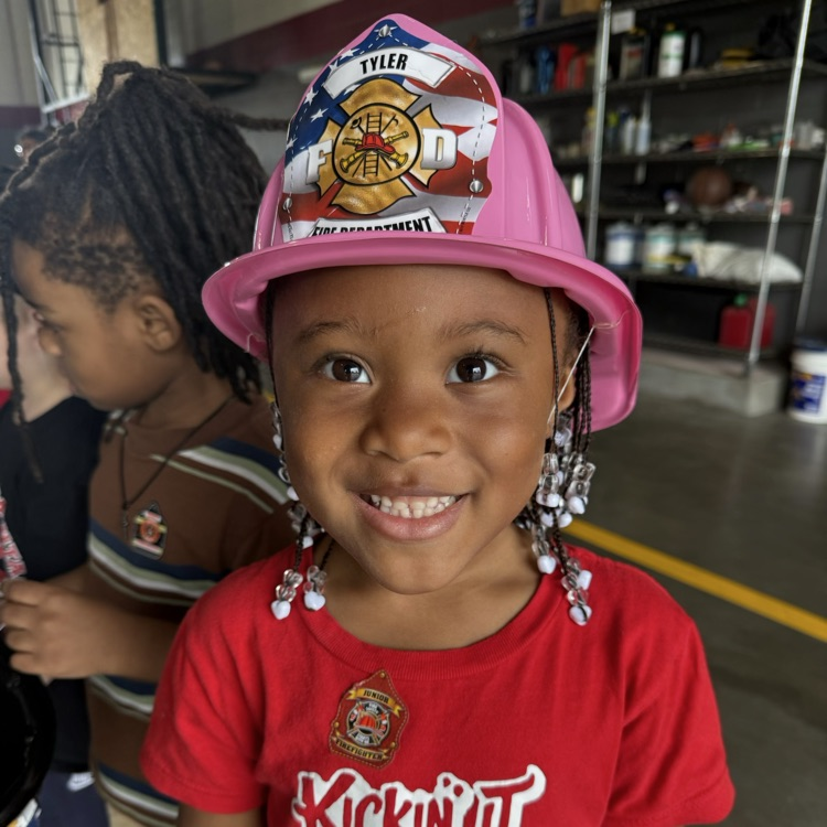 pre k students at the fire station