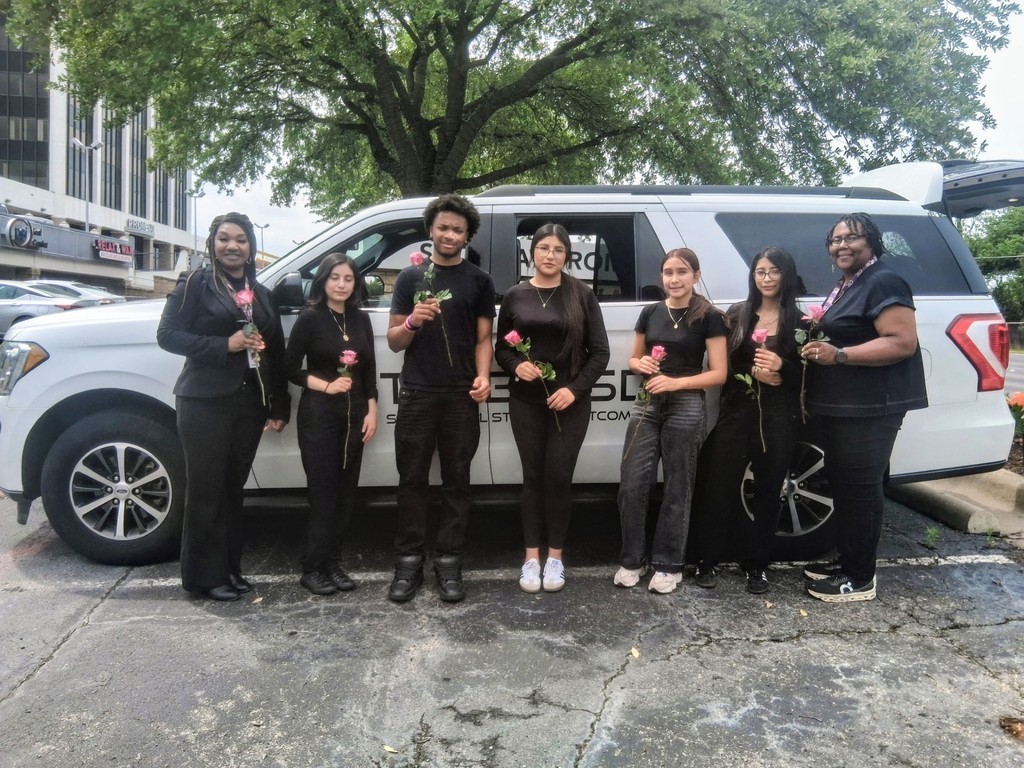 Tyler ISD Career & Technology Center cosmetology students after passing their Professional Service Industries exam.