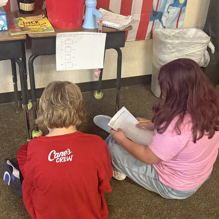 students working on math problems