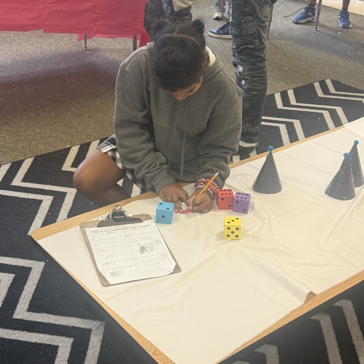 students working on math problems