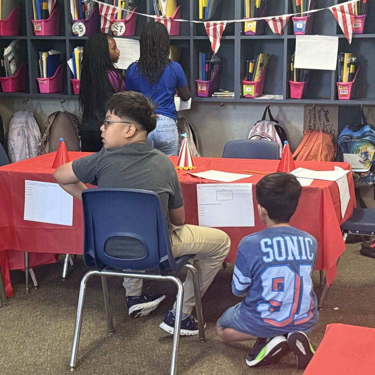 students working on math problems