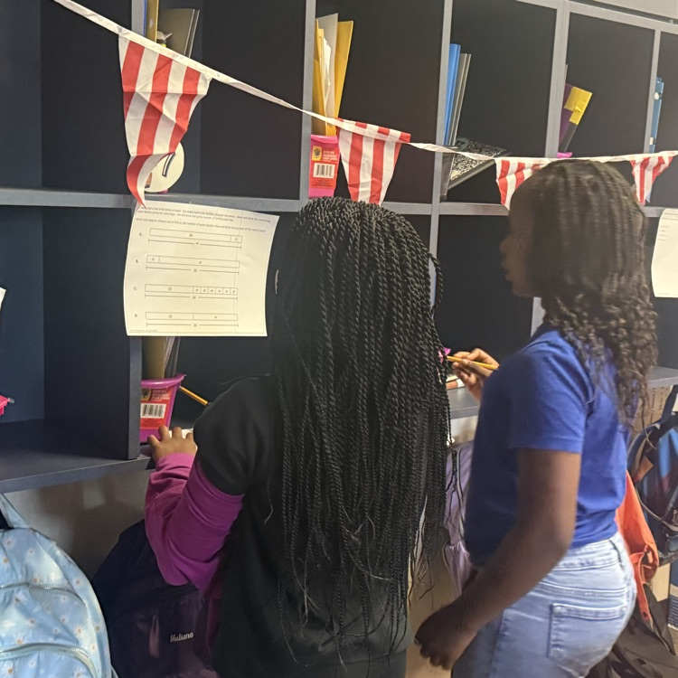 students working on math problems