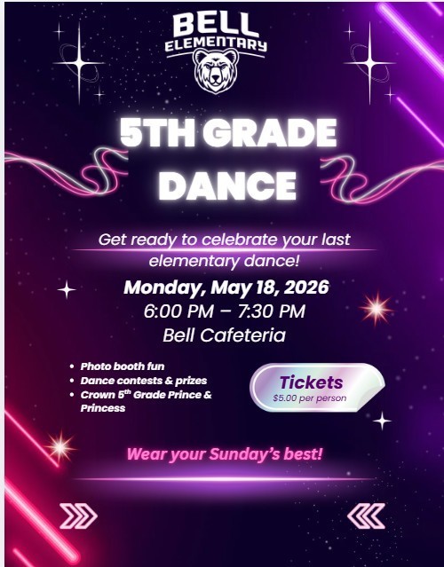 5th Grade Dance Invite