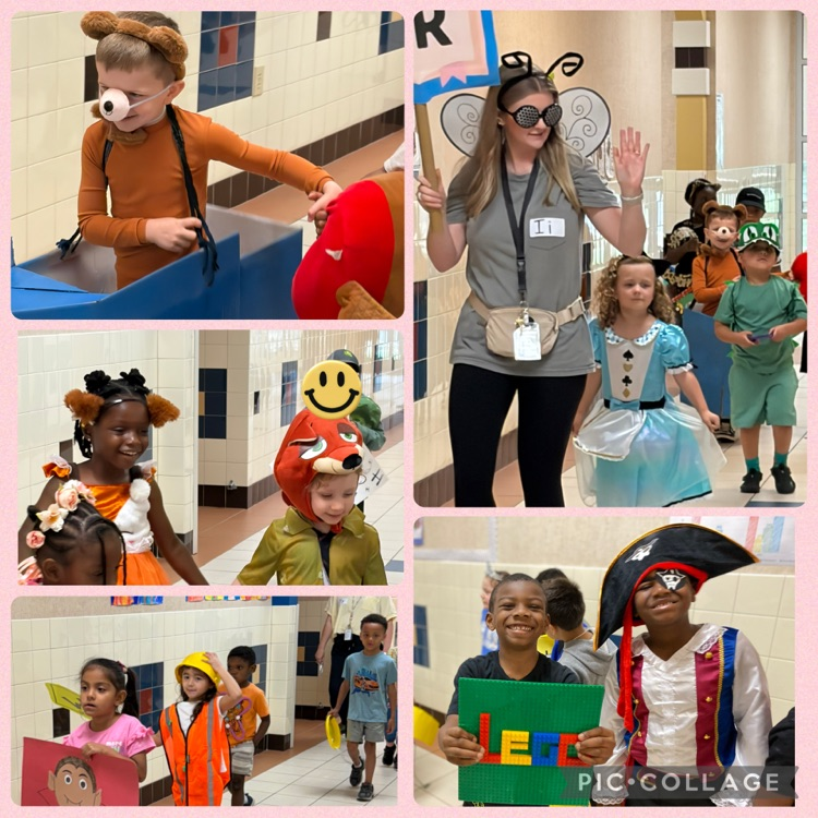 students parading during the alphabet parade 