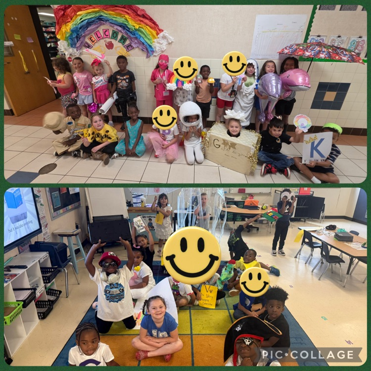 students parading during the alphabet parade 